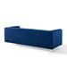 Mesmer Channel Tufted Button Performance Velvet Sofa - Navy - MOD6005