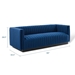 Conjure Channel Tufted Velvet Sofa - Navy - MOD6017