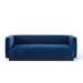 Conjure Channel Tufted Velvet Sofa - Navy - MOD6017