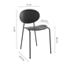 Palette Dining Side Chair Set of 2 - Black - MOD6086