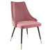 Adorn Tufted Performance Velvet Dining Side Chair - Dusty Rose