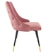 Adorn Tufted Performance Velvet Dining Side Chair - Dusty Rose - MOD6096