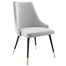 Adorn Tufted Performance Velvet Dining Side Chair - Light Gray - MOD6100