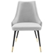 Adorn Tufted Performance Velvet Dining Side Chair - Light Gray - MOD6100