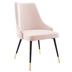 Adorn Tufted Performance Velvet Dining Side Chair - Pink