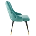 Adorn Tufted Performance Velvet Dining Side Chair - Teal - MOD6105