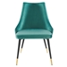 Adorn Tufted Performance Velvet Dining Side Chair - Teal - MOD6105