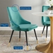 Adorn Tufted Performance Velvet Dining Side Chair - Teal - MOD6105