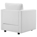 Activate Upholstered Fabric Sofa and Armchair Set - White - MOD6494