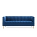 Shift Channel Tufted Performance Velvet Sofa - Navy - MOD6668