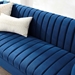 Shift Channel Tufted Performance Velvet Sofa - Navy - MOD6668