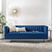 Shift Channel Tufted Performance Velvet Sofa - Navy - MOD6668