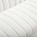 Shift Channel Tufted Performance Velvet Sofa - White - MOD6670