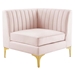 Triumph Channel Tufted Performance Velvet Loveseat - Pink - MOD7007