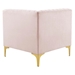 Triumph Channel Tufted Performance Velvet Loveseat - Pink - MOD7007