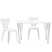 Ernie Dining Side Chair - White - MOD7211