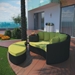 Taiji Outdoor Patio Wicker Daybed - Espresso Peridot - MOD7264