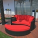 Taiji Outdoor Patio Wicker Daybed - Espresso Red - MOD7265