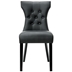 Silhouette Dining Vinyl Side Chair - Black