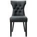 Silhouette Dining Vinyl Side Chair - Black - MOD7303