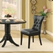 Silhouette Dining Vinyl Side Chair - Black - MOD7303