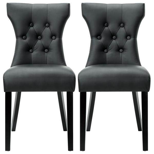 Silhouette Dining Chairs Set of 2 - Black 