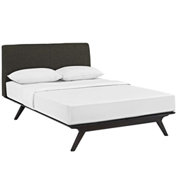 Tracy Queen Bed - Cappuccino Brown 