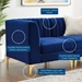 Triumph Channel Tufted Performance Velvet 5-Piece Sectional Sofa - Navy Style A - MOD7575