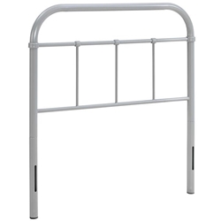 Serena Twin Steel Headboard - Gray 