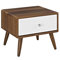 Transmit Night Stand - Walnut White 