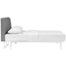 Tracy King Bed - White Gray - MOD7828