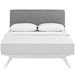 Tracy King Bed - White Gray - MOD7828