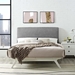 Tracy King Bed - White Gray - MOD7828