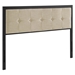 Teagan Tufted Twin Headboard - Black Beige - MOD8579