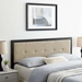 Teagan Tufted Twin Headboard - Black Beige - MOD8579