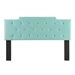 Juliet Tufted Twin Performance Velvet Headboard - Mint - MOD8623