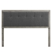 Draper Tufted Twin Fabric and Wood Headboard - Gray Charcoal - MOD8733