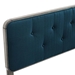 Collins Tufted Twin Fabric and Wood Headboard - Gray Azure - MOD8768