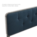 Collins Tufted Twin Fabric and Wood Headboard - Gray Azure - MOD8768