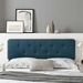 Collins Tufted Twin Fabric and Wood Headboard - Gray Azure - MOD8768