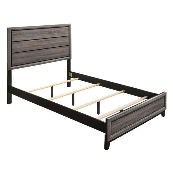 Watson Wood Eastern King Panel Bed - Grey Oak 