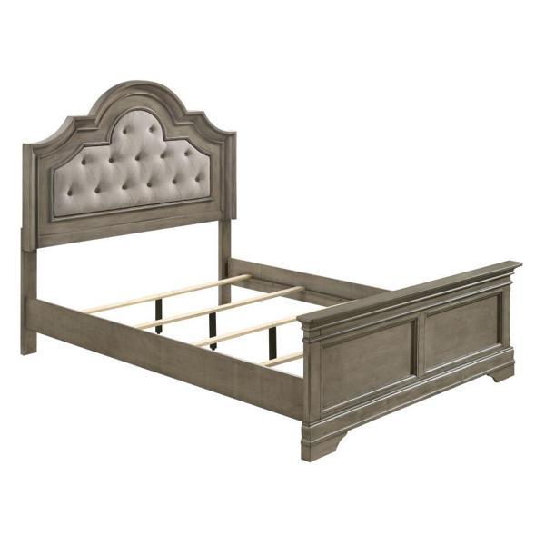 Manchester Wood Eastern King Panel Bed - Wheat - Brown 