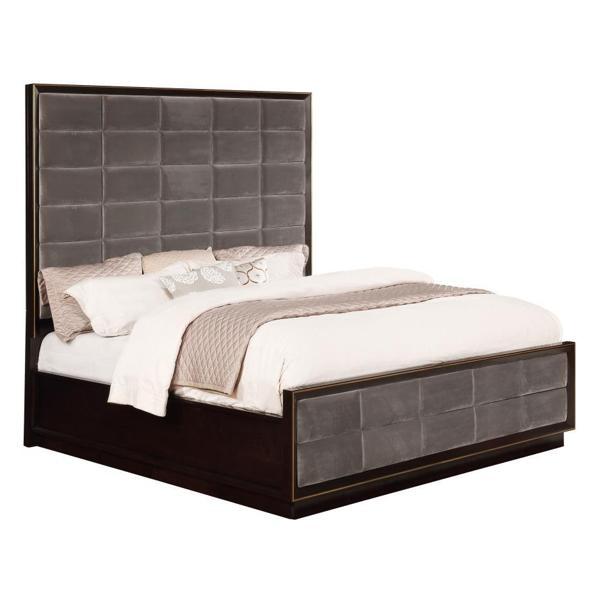 Durango Eastern King Panel Bed - Smoked Peppercorn - Brown 