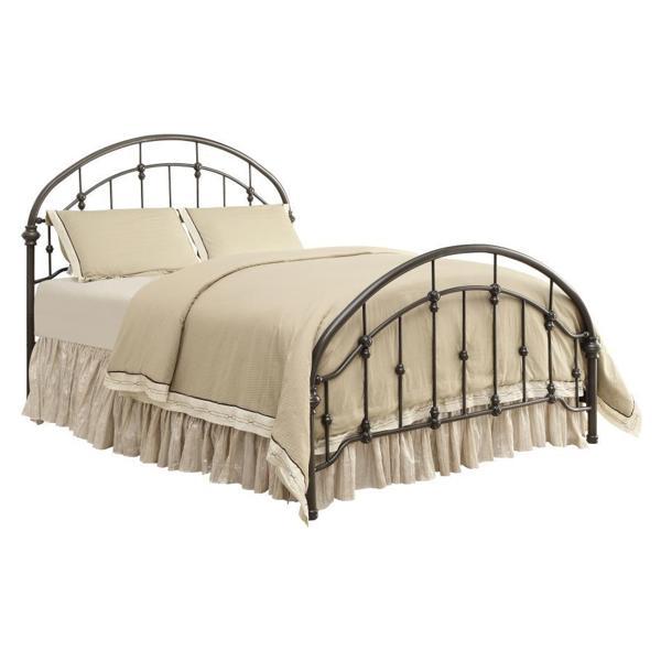 Rowan Metal Eastern King Bed Open Frame - Dark Bronze - Brown 