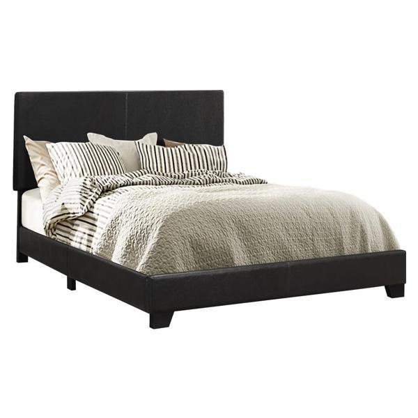 Dorian Upholstered Eastern King Panel Bed - Black 