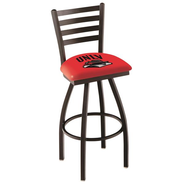 L014 UNLV 30-Inch Swivel Bar Stool with Black Wrinkle Finish 