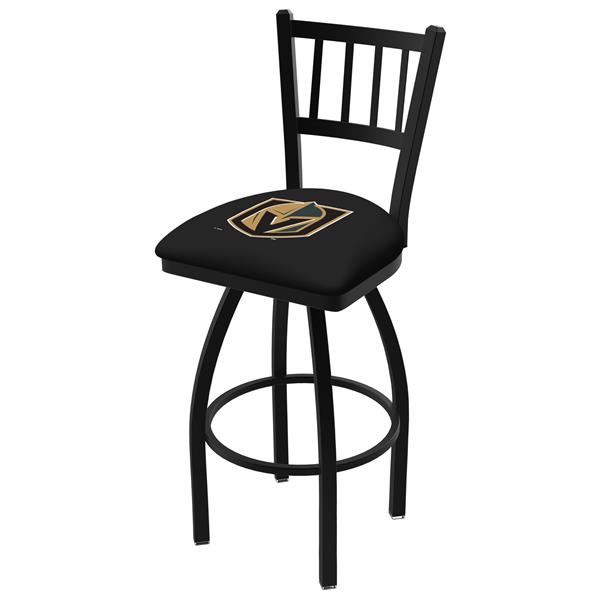 L018 Vegas Golden Knights 30-Inch Swivel Bar Stool with Black Wrinkle Finish 