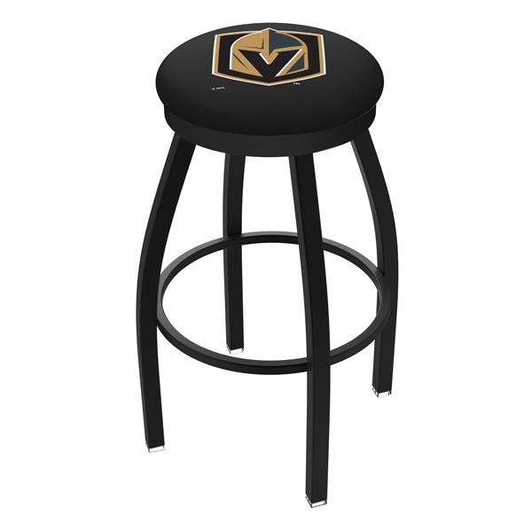 L8B2B Vegas Golden Knights 30-Inch Swivel Bar Stool with Black Wrinkle Finish 