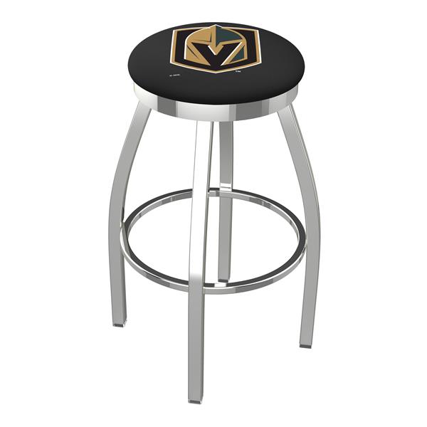 L8C2C Vegas Golden Knights 30-Inch Swivel Bar Stool with Chrome Finish 