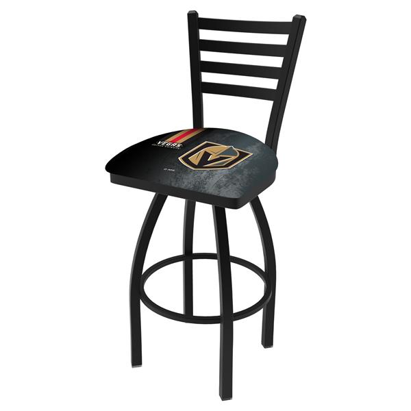 L014-03 Vegas Golden Knights 36-Inch Swivel Bar Stool with Black Wrinkle Finish 